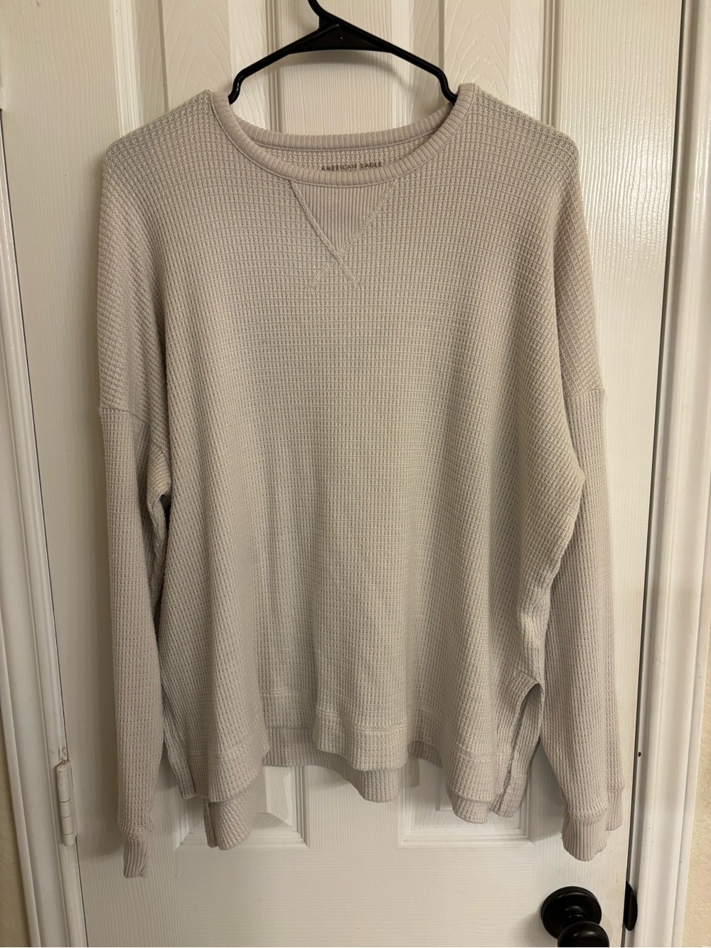 American Eagle Waffle Weave Pullover Sweater Women’s Size Large